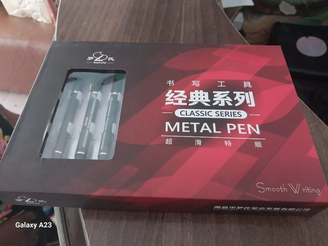 Custom pen branding