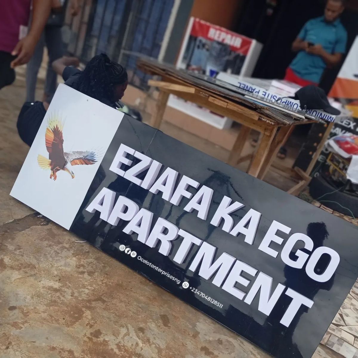 APARTMENT 3D SIGNAGE