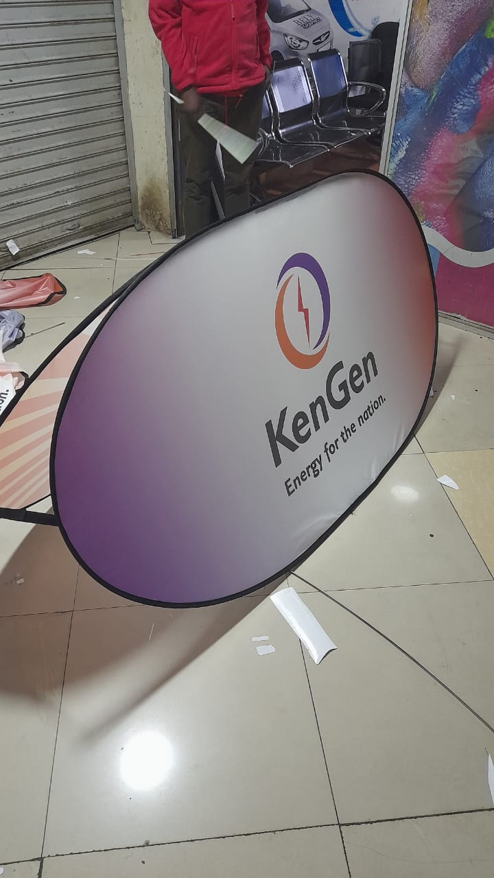 2 by 1 m pop up banner