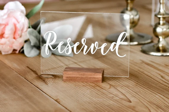 Reserved table lebels