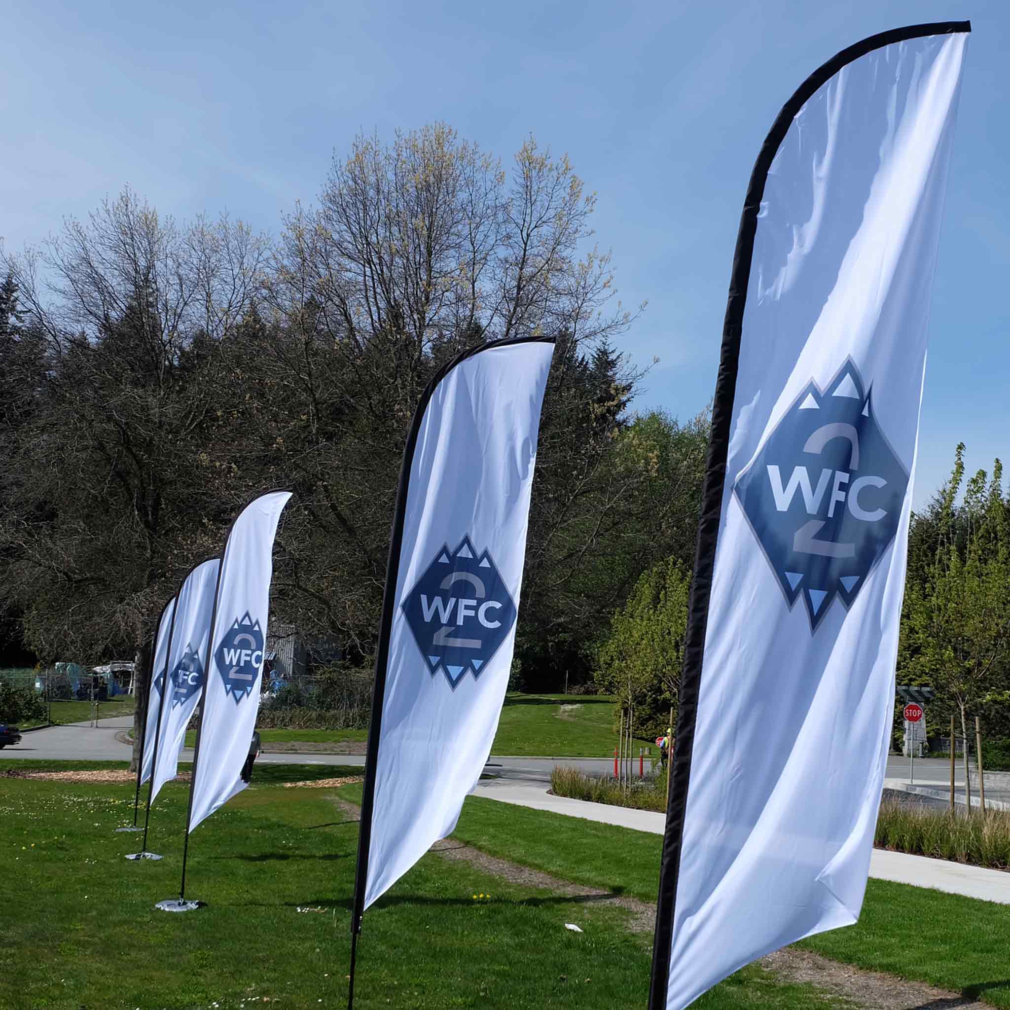 Vancouver whitecaps feather flags